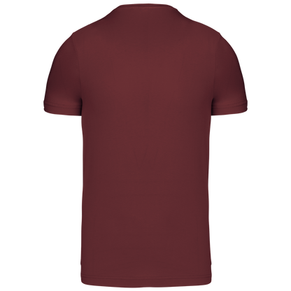 SHORT-SLEEVED CREW NECK T-SHIRT - Wine - Additional