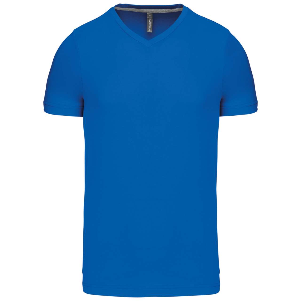 MEN'S SHORT-SLEEVED V-NECK T-SHIRT - Light Royal Blue - Main