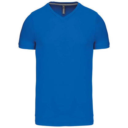 MEN'S SHORT-SLEEVED V-NECK T-SHIRT - Light Royal Blue - Main
