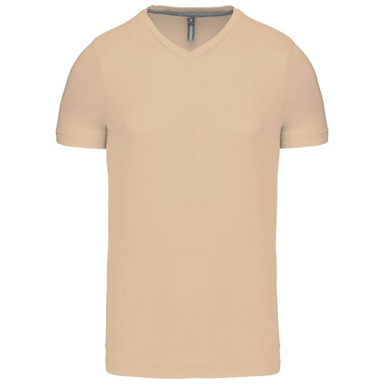 MEN'S SHORT-SLEEVED V-NECK T-SHIRT - Light Sand - Main