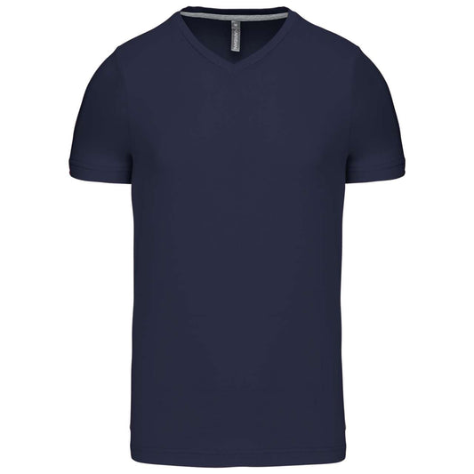 MEN'S SHORT-SLEEVED V-NECK T-SHIRT - Navy - Main
