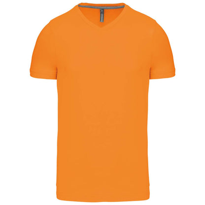 MEN'S SHORT-SLEEVED V-NECK T-SHIRT - Orange - Main