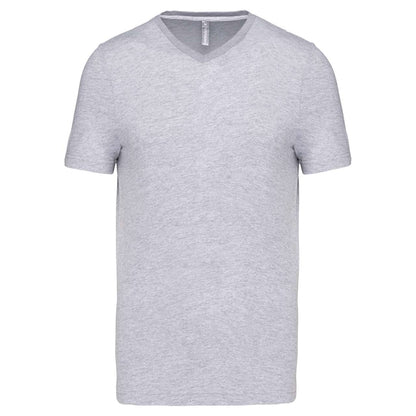 MEN'S SHORT-SLEEVED V-NECK T-SHIRT - Oxford Grey - Main
