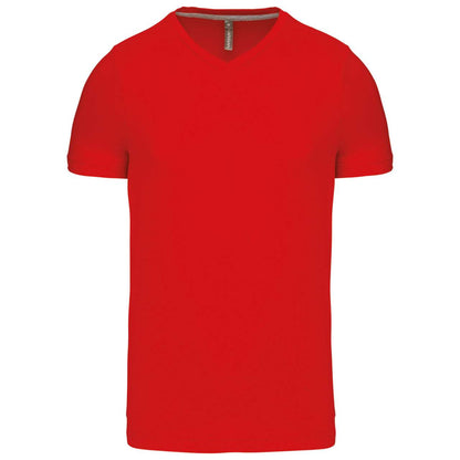MEN'S SHORT-SLEEVED V-NECK T-SHIRT - Red - Main