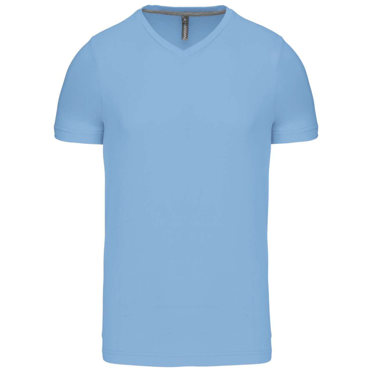 MEN'S SHORT-SLEEVED V-NECK T-SHIRT - Sky Blue - Main