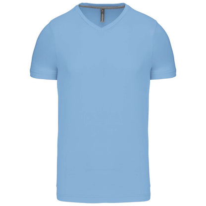 MEN'S SHORT-SLEEVED V-NECK T-SHIRT - Sky Blue - Main