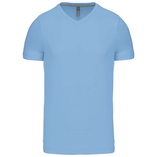 MEN'S SHORT-SLEEVED V-NECK T-SHIRT - Sky Blue - Main