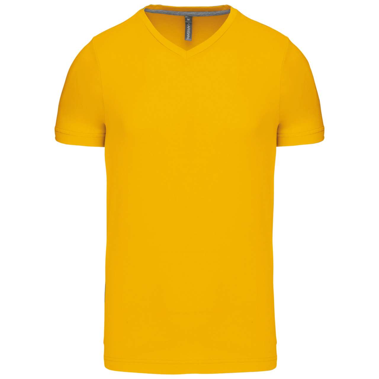 MEN'S SHORT-SLEEVED V-NECK T-SHIRT - Yellow - Main