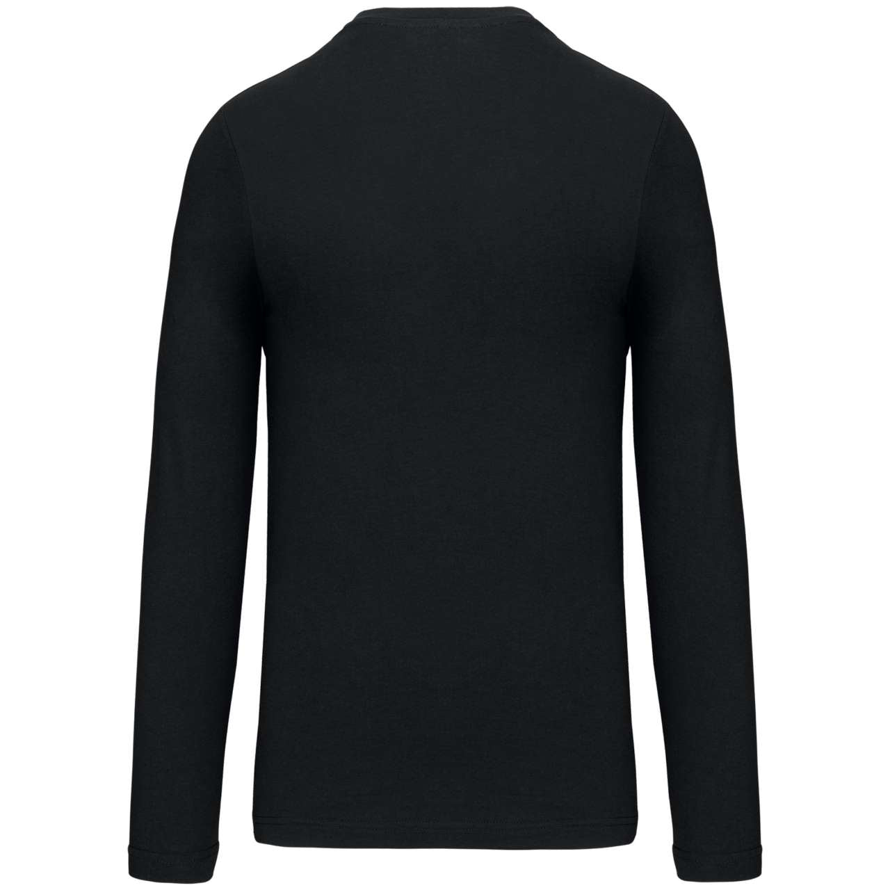 MEN'S LONG-SLEEVED V-NECK T-SHIRT - Black - Additional