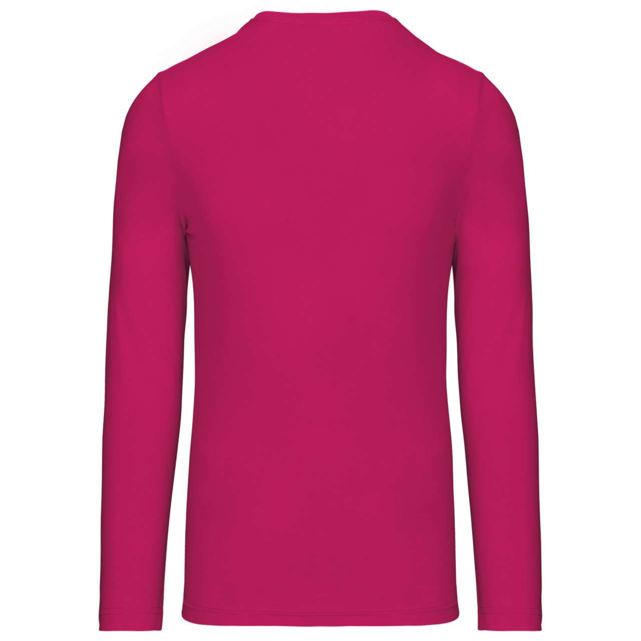 MEN'S LONG-SLEEVED V-NECK T-SHIRT - Fuchsia - Additional