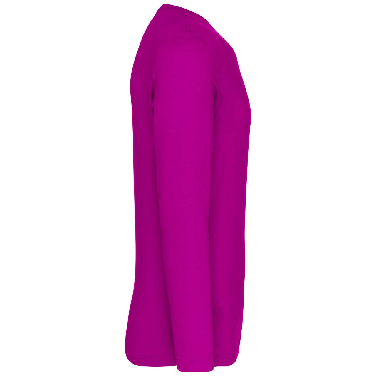 MEN'S LONG-SLEEVED V-NECK T-SHIRT - Fuchsia - Additional