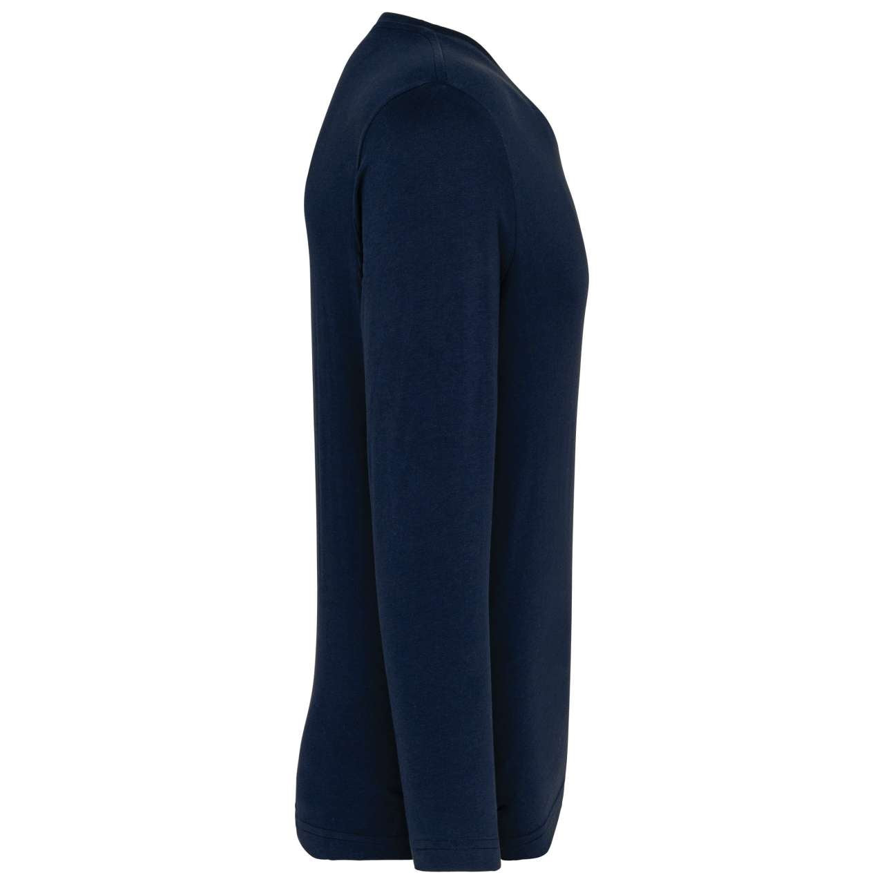 MEN'S LONG-SLEEVED V-NECK T-SHIRT - Navy - Additional