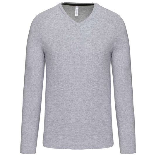 MEN'S LONG-SLEEVED V-NECK T-SHIRT - Color Image
