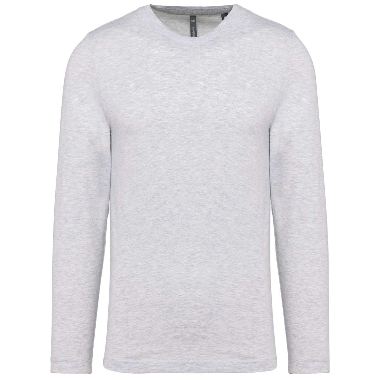 MEN'S LONG-SLEEVED CREW NECK T-SHIRT - Ash Heather - Main
