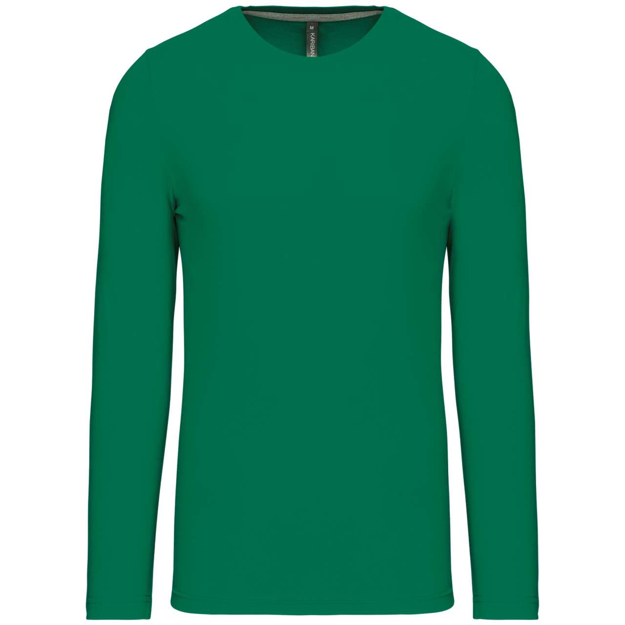 MEN'S LONG-SLEEVED CREW NECK T-SHIRT - Kelly Green - Main