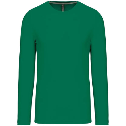 MEN'S LONG-SLEEVED CREW NECK T-SHIRT - Kelly Green - Main