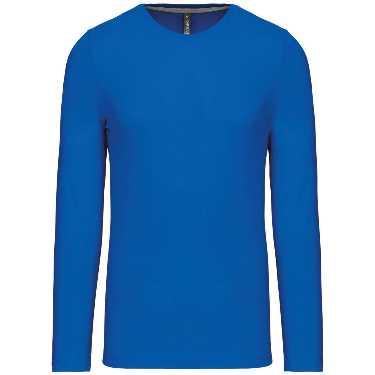 MEN'S LONG-SLEEVED CREW NECK T-SHIRT - Light Royal Blue - Main