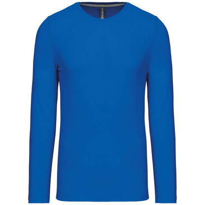 MEN'S LONG-SLEEVED CREW NECK T-SHIRT - Light Royal Blue - Main