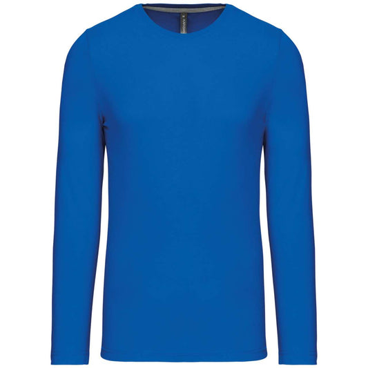 MEN'S LONG-SLEEVED CREW NECK T-SHIRT - Light Royal Blue - Main
