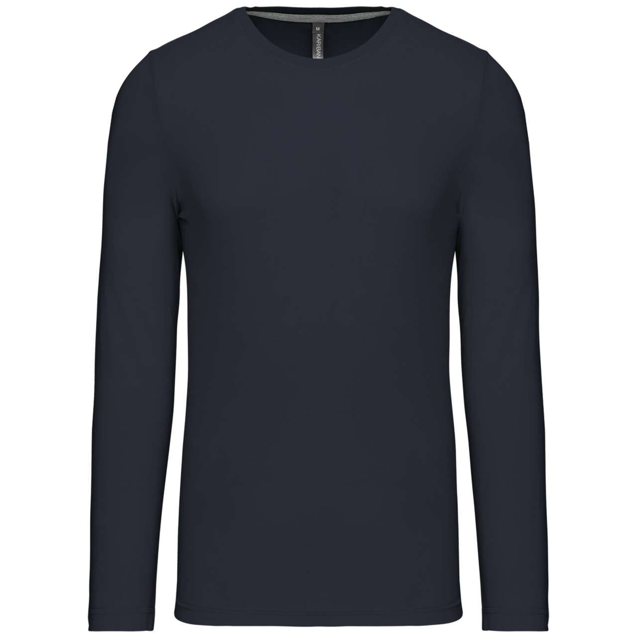 MEN'S LONG-SLEEVED CREW NECK T-SHIRT - Navy - Main