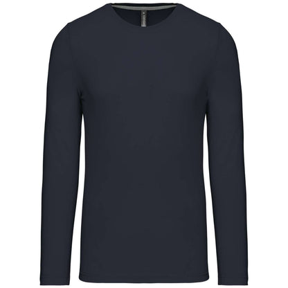 MEN'S LONG-SLEEVED CREW NECK T-SHIRT - Navy - Main