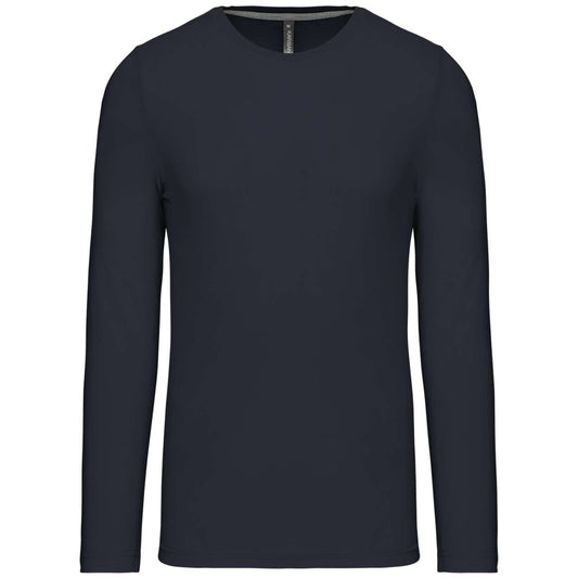 MEN'S LONG-SLEEVED CREW NECK T-SHIRT - Navy - Main