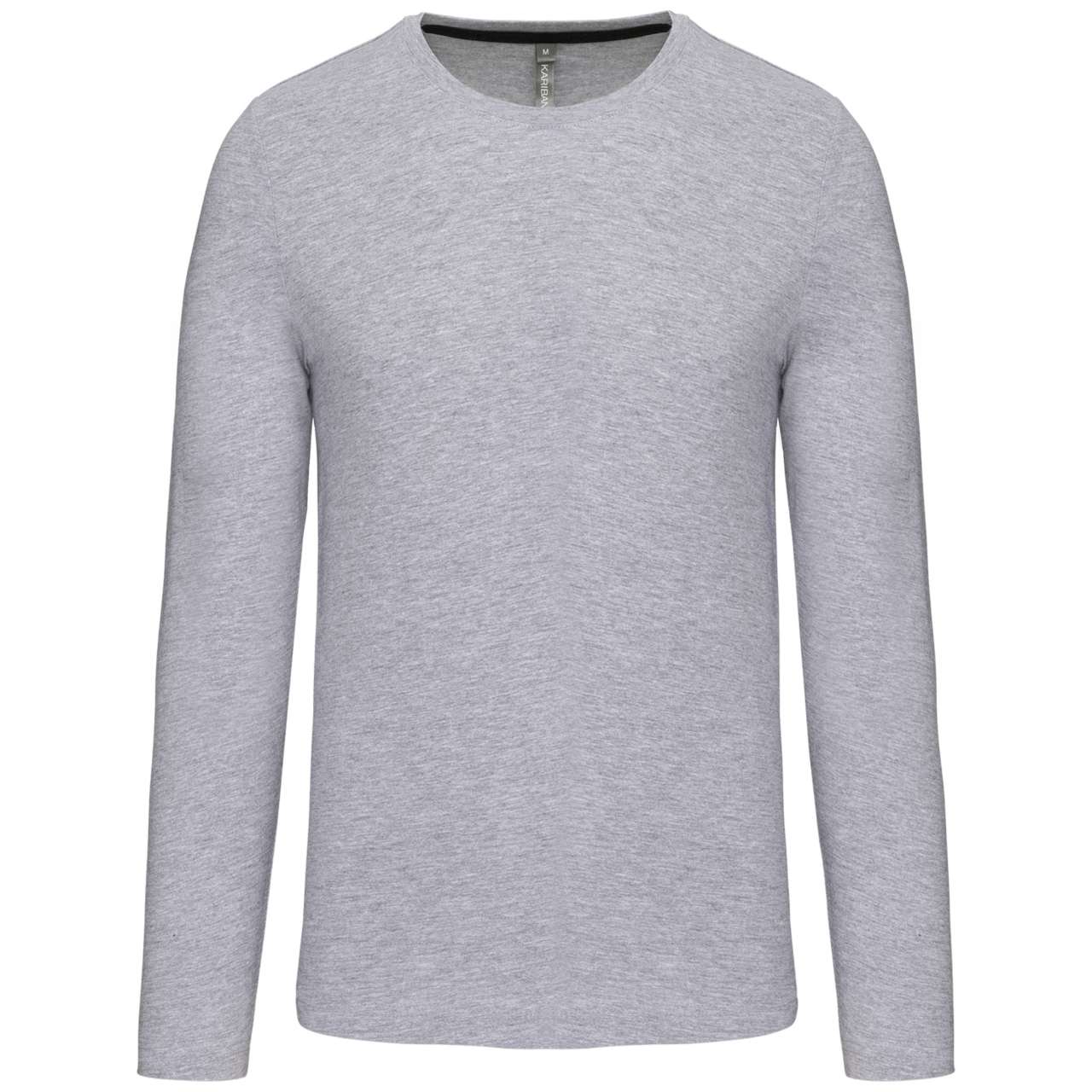 MEN'S LONG-SLEEVED CREW NECK T-SHIRT - Oxford Grey - Main