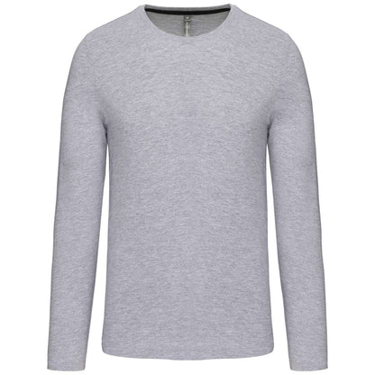 MEN'S LONG-SLEEVED CREW NECK T-SHIRT - Oxford Grey - Main