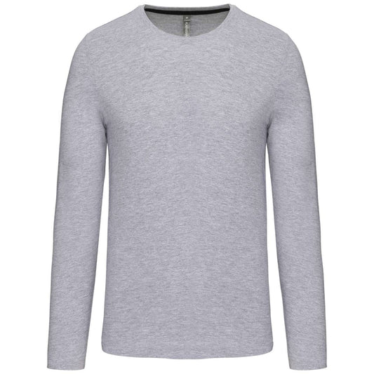 MEN'S LONG-SLEEVED CREW NECK T-SHIRT - Oxford Grey - Main