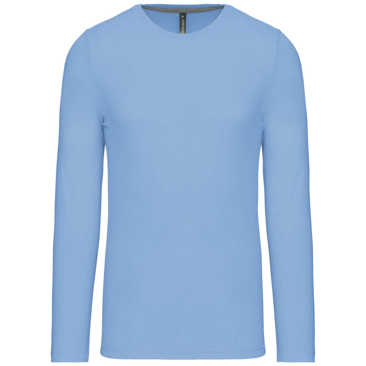 MEN'S LONG-SLEEVED CREW NECK T-SHIRT - Sky Blue - Main