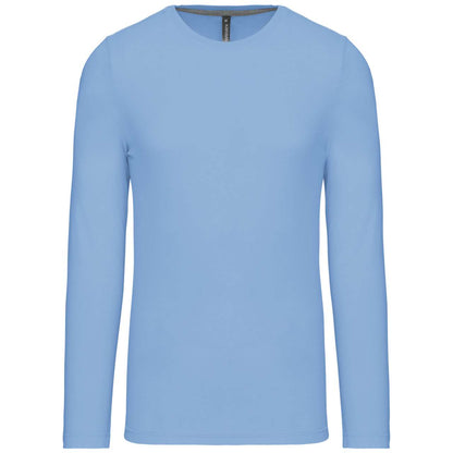 MEN'S LONG-SLEEVED CREW NECK T-SHIRT - Sky Blue - Main