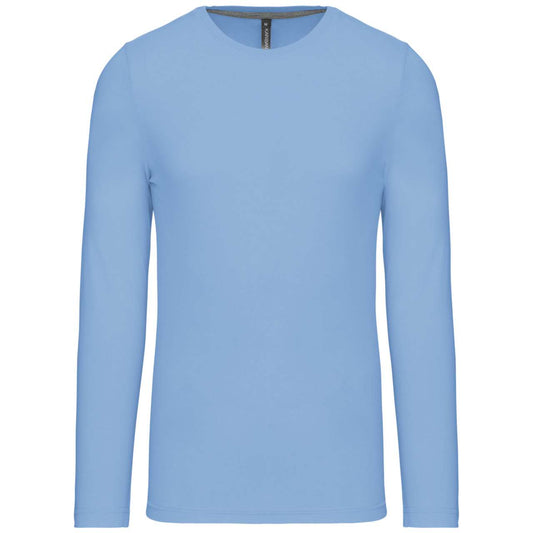 MEN'S LONG-SLEEVED CREW NECK T-SHIRT - Sky Blue - Main