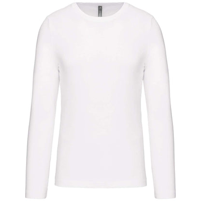 MEN'S LONG-SLEEVED CREW NECK T-SHIRT - White - Main