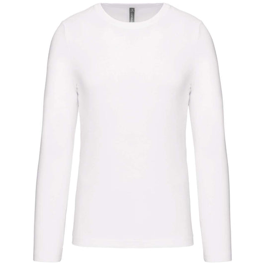 MEN'S LONG-SLEEVED CREW NECK T-SHIRT - White - Main
