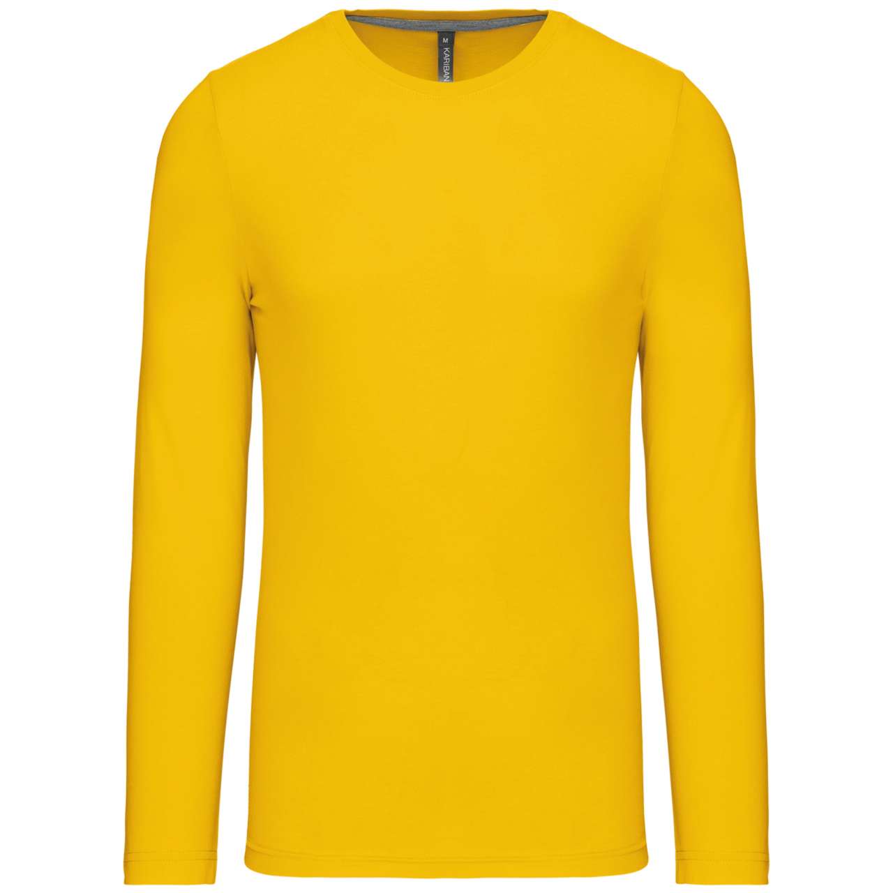 MEN'S LONG-SLEEVED CREW NECK T-SHIRT - Yellow - Main