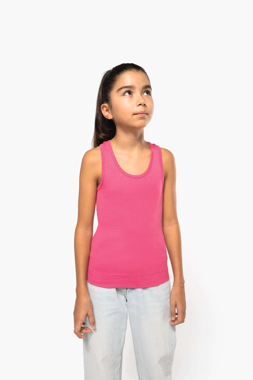 GIRLS' VEST - White - Model