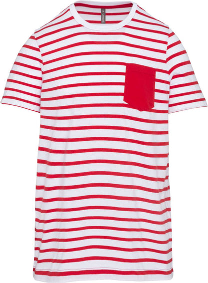 KA379 Striped White/Red