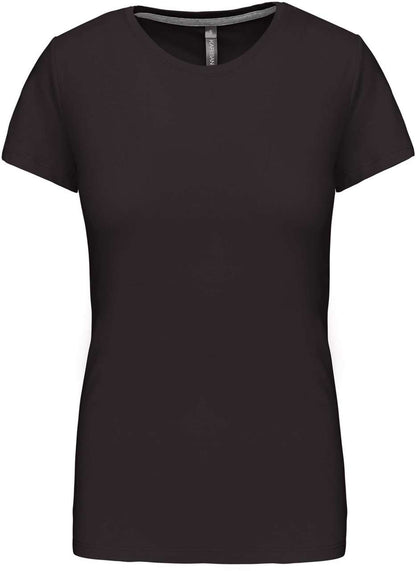 LADIES' SHORT SLEEVE CREW NECK T-SHIRT - Dark Grey - Main