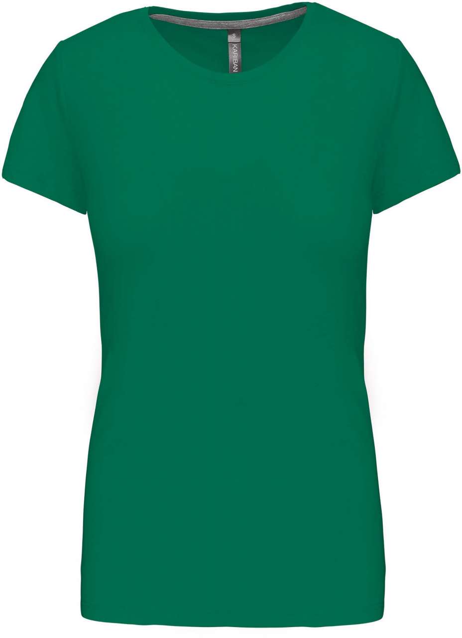 LADIES' SHORT SLEEVE CREW NECK T-SHIRT - Kelly Green - Main