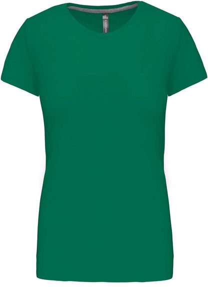 LADIES' SHORT SLEEVE CREW NECK T-SHIRT - Kelly Green - Main