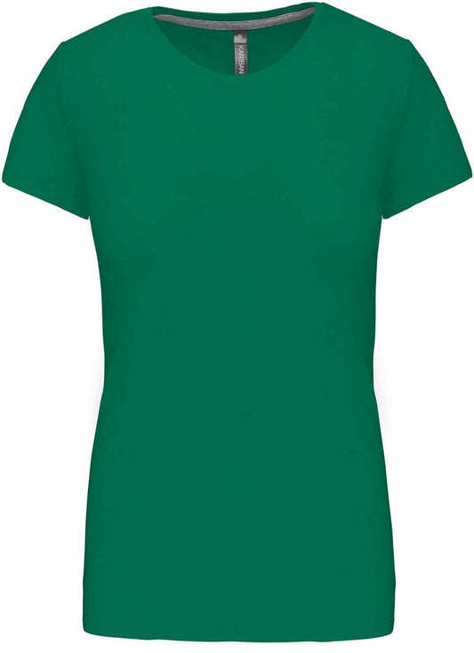 LADIES' SHORT SLEEVE CREW NECK T-SHIRT - Kelly Green - Main