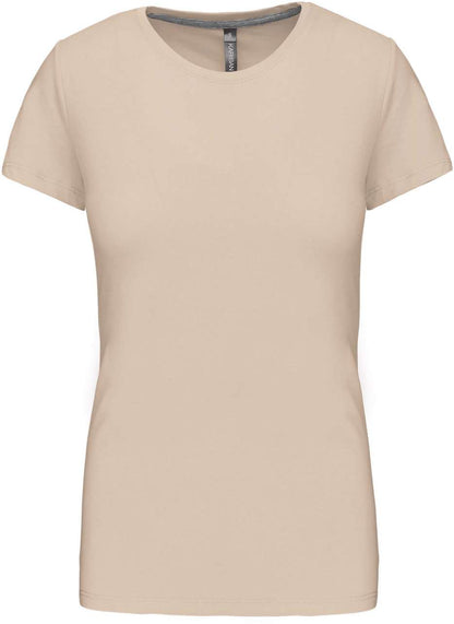 LADIES' SHORT SLEEVE CREW NECK T-SHIRT - Light Sand - Main