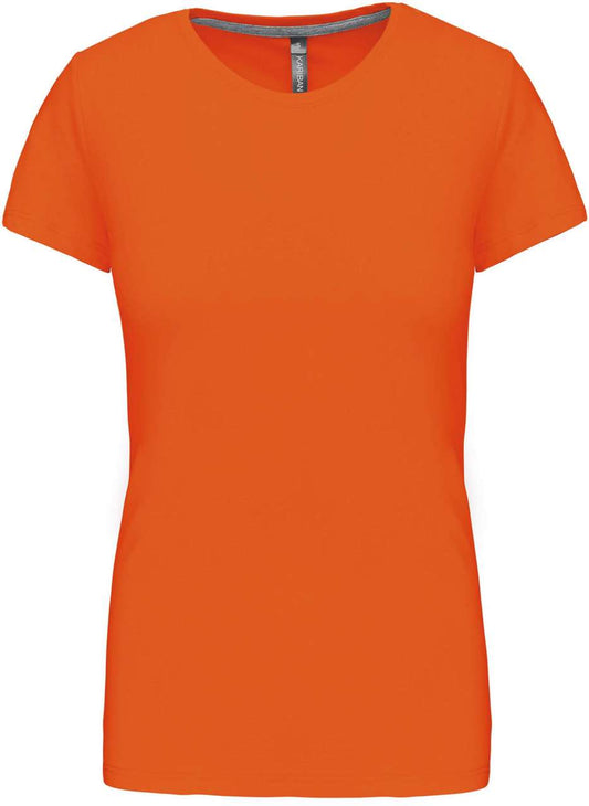 LADIES' SHORT SLEEVE CREW NECK T-SHIRT - Orange - Main