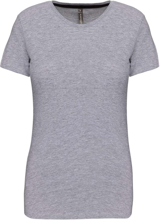 LADIES' SHORT SLEEVE CREW NECK T-SHIRT - Oxford Grey - Main