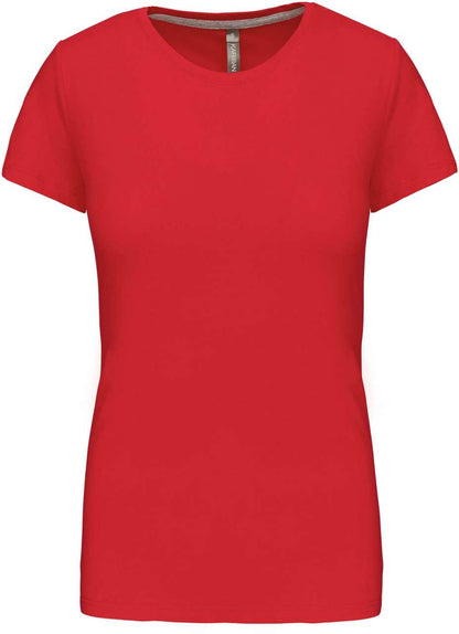 LADIES' SHORT SLEEVE CREW NECK T-SHIRT - Red - Main