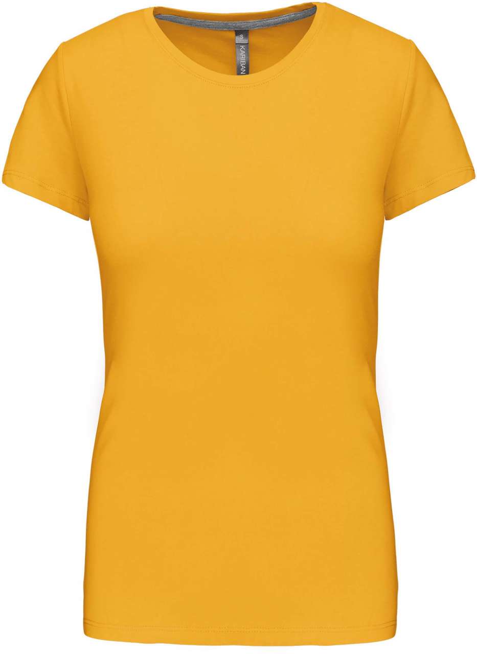 LADIES' SHORT SLEEVE CREW NECK T-SHIRT - Yellow - Main