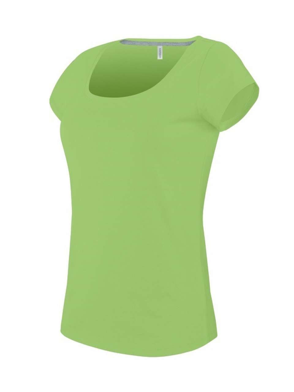 LADIES’ BOAT NECK SHORT-SLEEVED T-SHIRT - Lime - Main