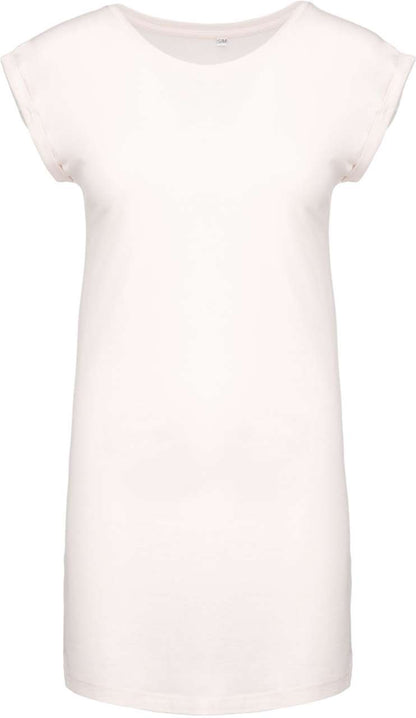 LADIES' LONG T-SHIRT - Off White - colorimageurl