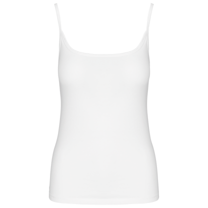 LADIES' STRAPPY TANK TOP - White - colorimageurl