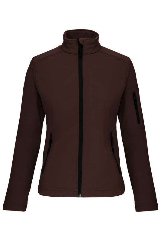 LADIES' SOFTSHELL JACKET - Chocolate - Main